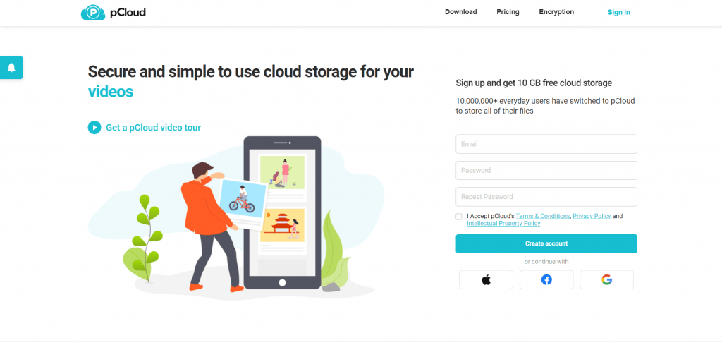 pcloud to google drive