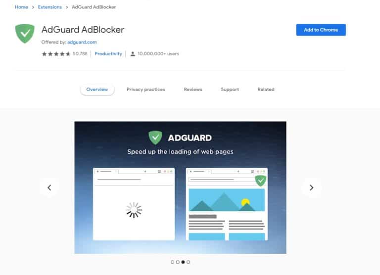chrome adguard adblocker show icon